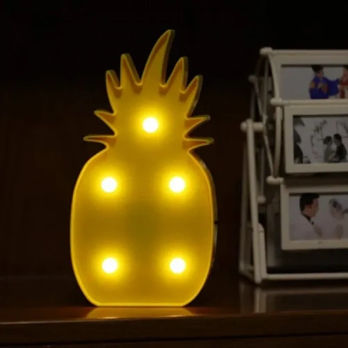 Led Işıklı Ananas Gece Lambası