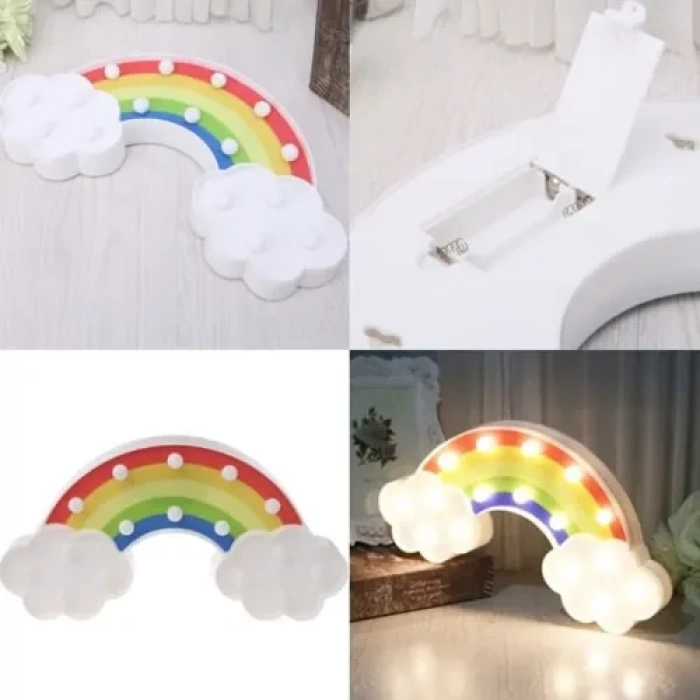 Led Işıklı Gökkuşağı Gece Lambası