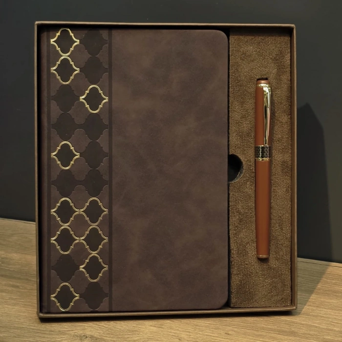 Lüks Kutulu Defter Kalem Set