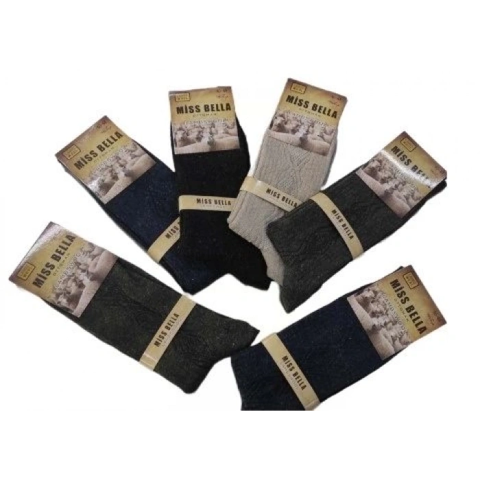 Miss Bella Lamswool Kışlık Erkek  Çorap 8 Adet
