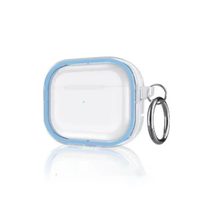 Movenchy Apple Airpods Pro 2 (2.nesil) Shiny Şeffaf Kılıf - Mor