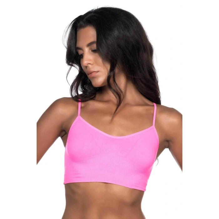 Neon Fuşya  4003 Soft İp Askı Büstiyer