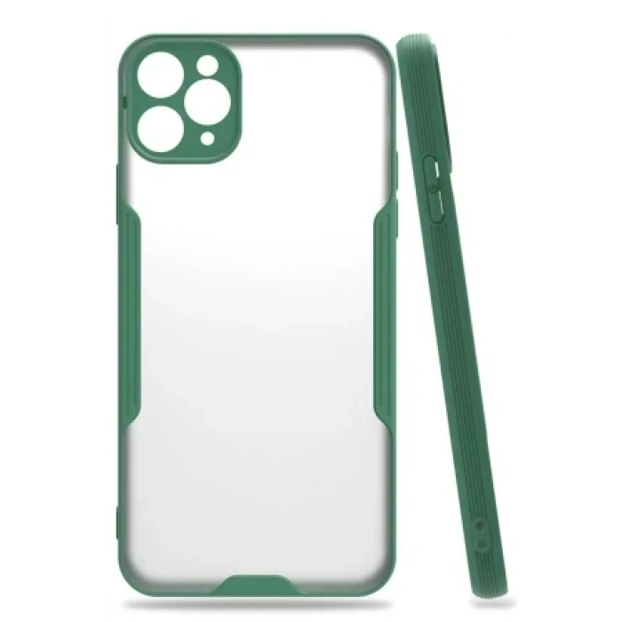 Newface Apple iPhone 11 Pro Max Kılıf Platin Silikon - Pembe