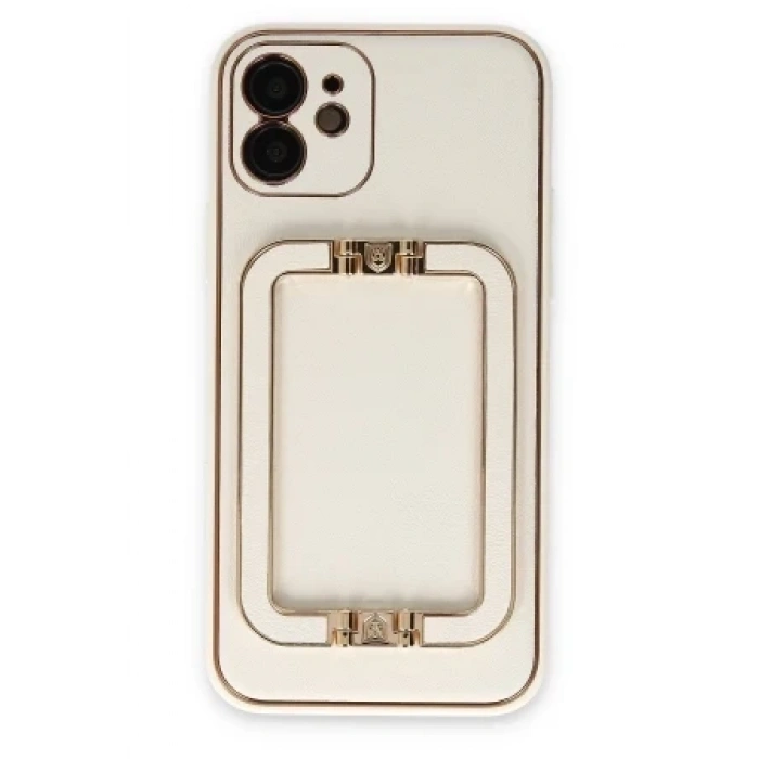 Newface Apple iPhone 12 Kılıf Coco Elit Kapak - Mavi