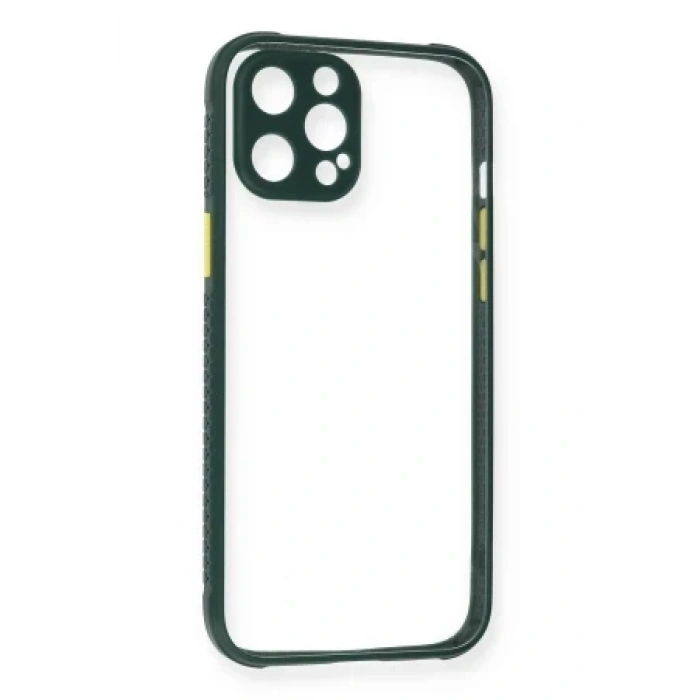Newface Apple iPhone 12 Pro Max Kılıf Miami Şeffaf Silikon - Açık Mor