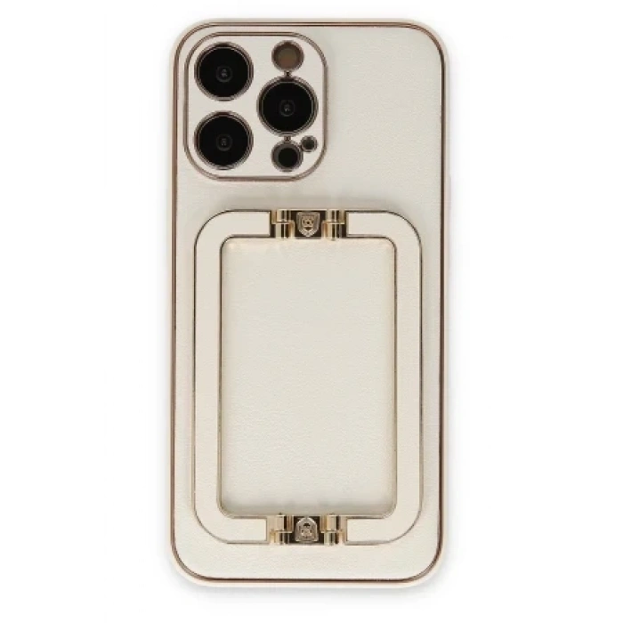 Newface Apple iPhone 13 Pro Max Kılıf Coco Elit Kapak - Siyah