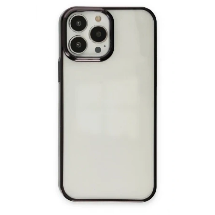 Newface Apple iPhone 13 Pro Max Kılıf Element Silikon - Mor