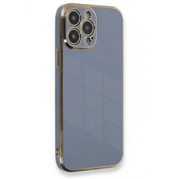 Newface Apple iPhone 13 Pro Max Kılıf Volet Silikon - Mor