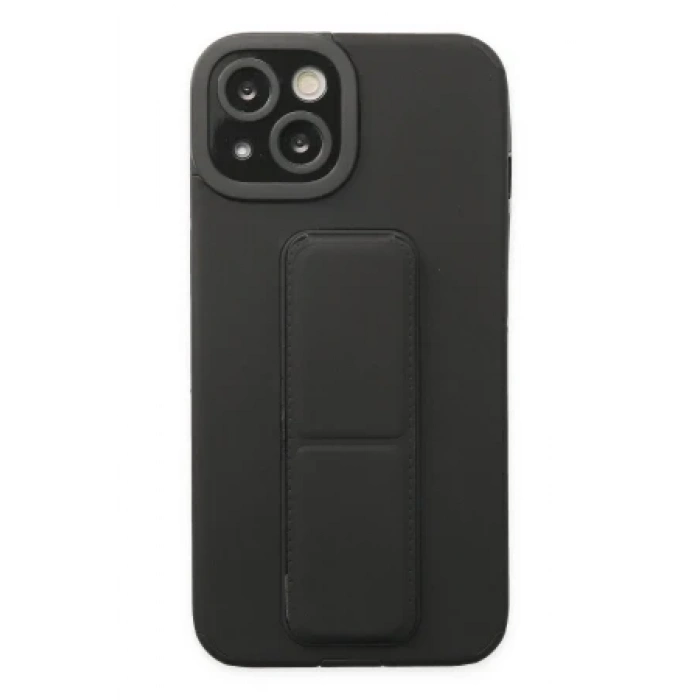 Newface Apple iPhone 14 Plus Kılıf Mega Standlı Silikon - Mor