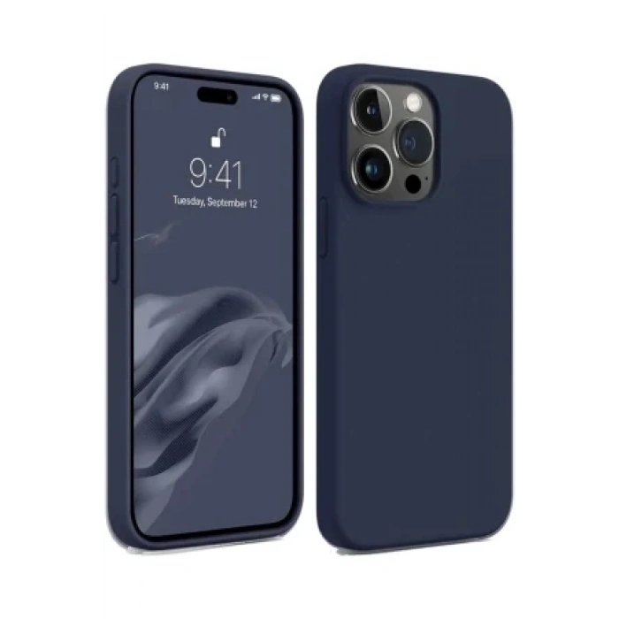Newface Apple iPhone 15 Pro Kılıf First Silikon - Siyah