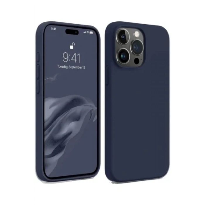 Newface Apple iPhone 15 Pro Max Kılıf First Silikon - Kırmızı