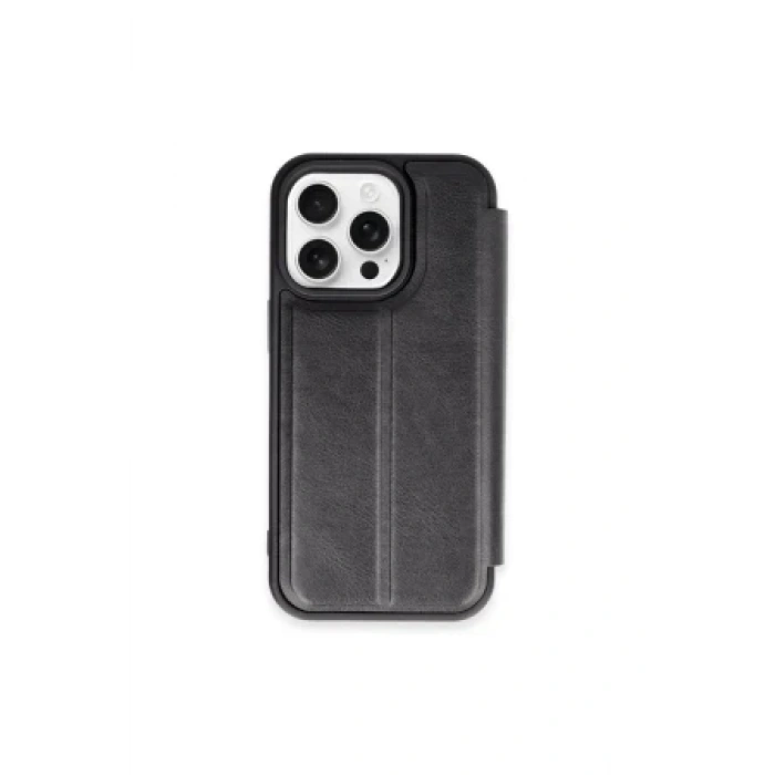 Newface Apple iPhone 15 Pro Max Kılıf Flip Cover - Taba