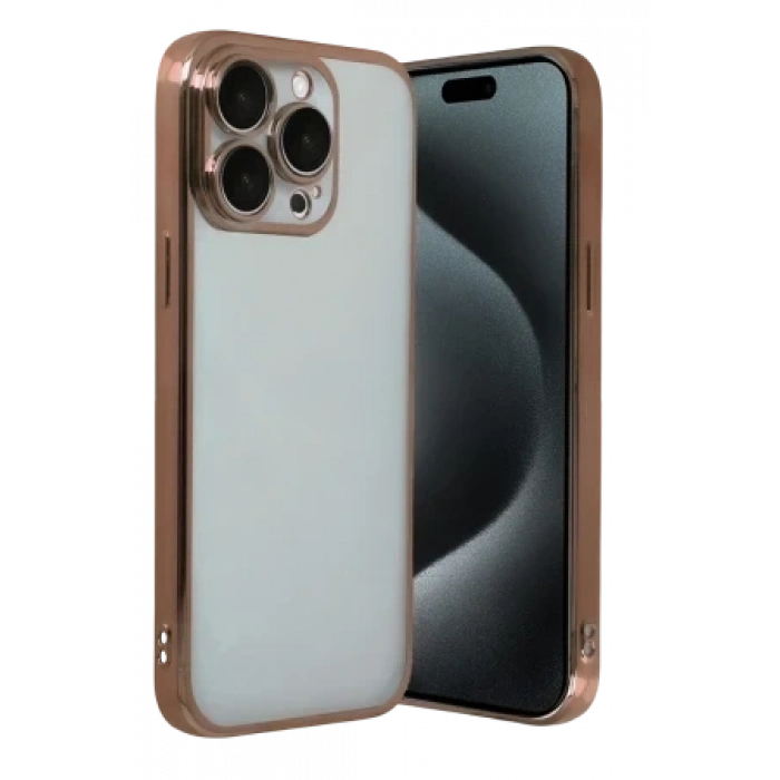 Newface Apple iPhone 15 Pro Max Razer Lensli Silikon - Mor