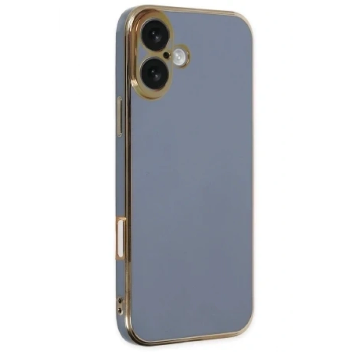 Newface Apple iPhone 16 Kılıf Volet Silikon - Mor