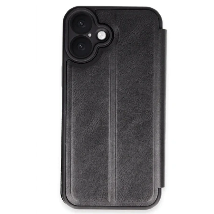 Newface Apple iPhone 16 Plus Kılıf Flip Cover - Taba