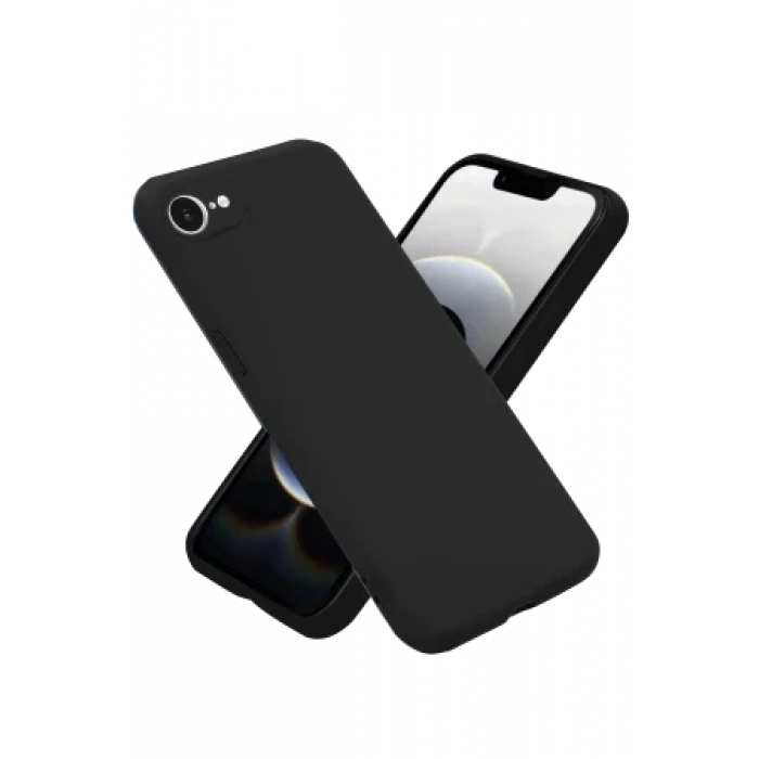 Newface Apple iPhone 16E Kılıf First Silikon - Siyah