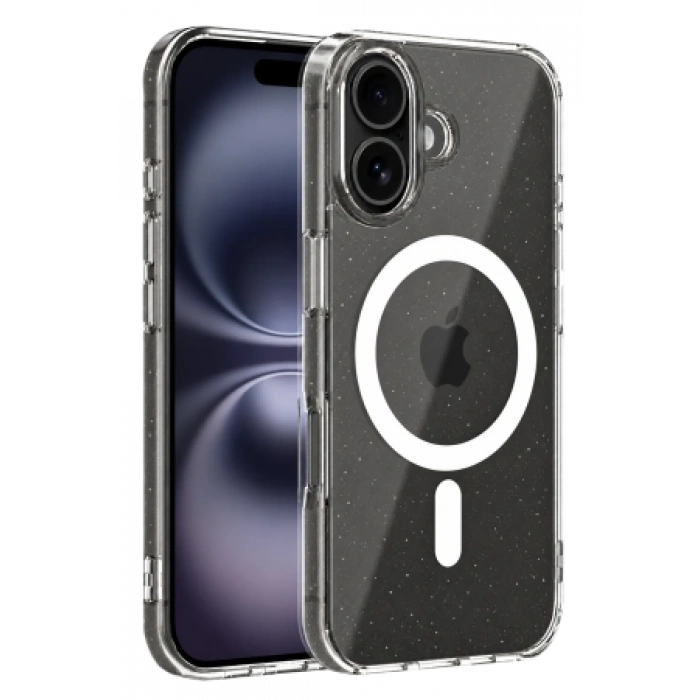 Newface Apple iPhone 17 Combo Simli Magsafe Kapak - Şeffaf