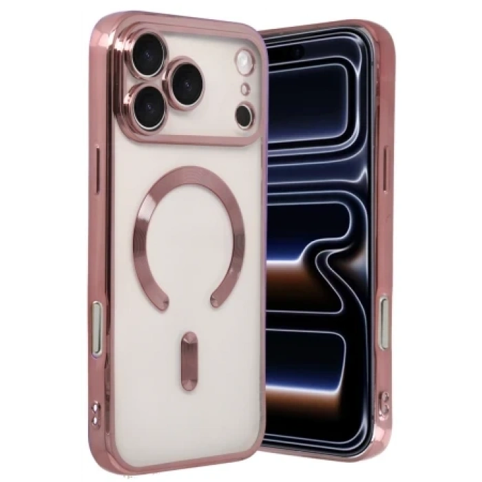 Newface Apple iPhone 17 Pro Kross Magneticsafe Kapak - Gold