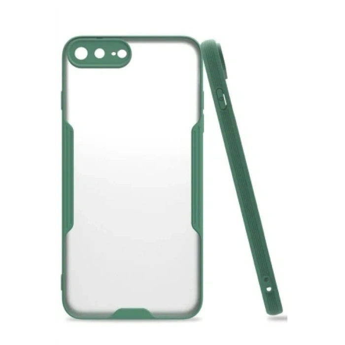 Newface Apple iPhone 7 Plus Kılıf Platin Silikon - Pembe