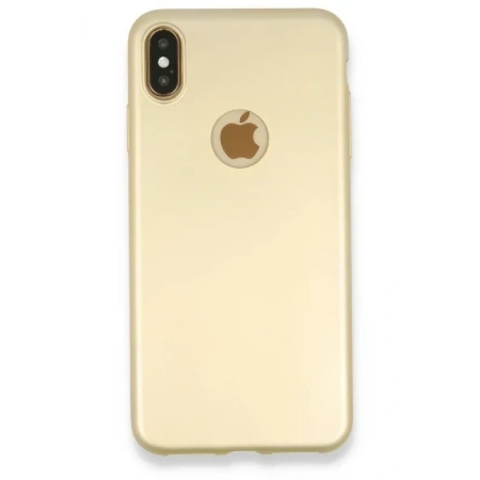 Newface Apple iPhone XS Max Kılıf First Silikon - Gold