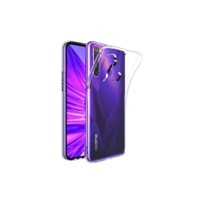 Newface Realme 5i Kılıf Lüx Şeffaf Silikon