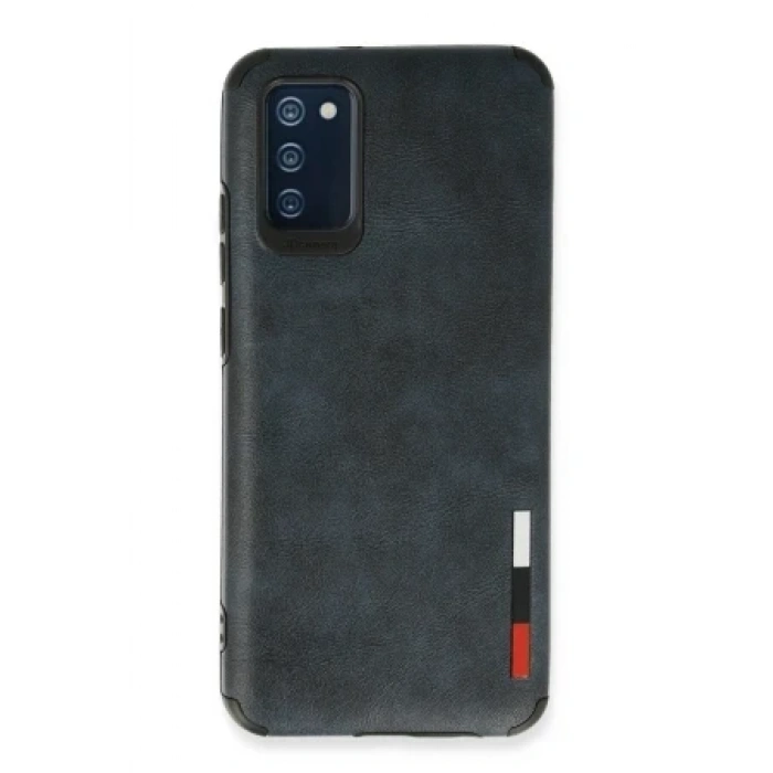 Newface Samsung Galaxy A02S Kılıf Loop Deri Silikon - Siyah