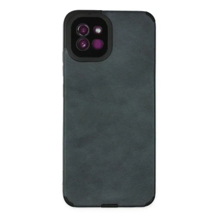 Newface Samsung Galaxy A03 Kılıf Loop Deri Silikon - Siyah