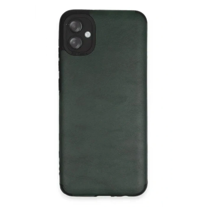 Newface Samsung Galaxy A04E Kılıf Loop Deri Silikon - Siyah