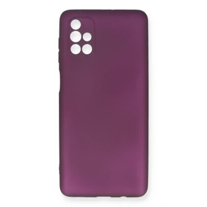 Newface Samsung Galaxy M51 Kılıf First Silikon - Bordo