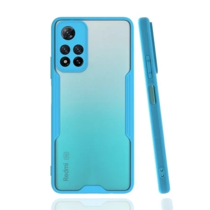 Newface Xiaomi Redmi Note 11 Pro Plus 5G Kılıf Platin Silikon - Mavi