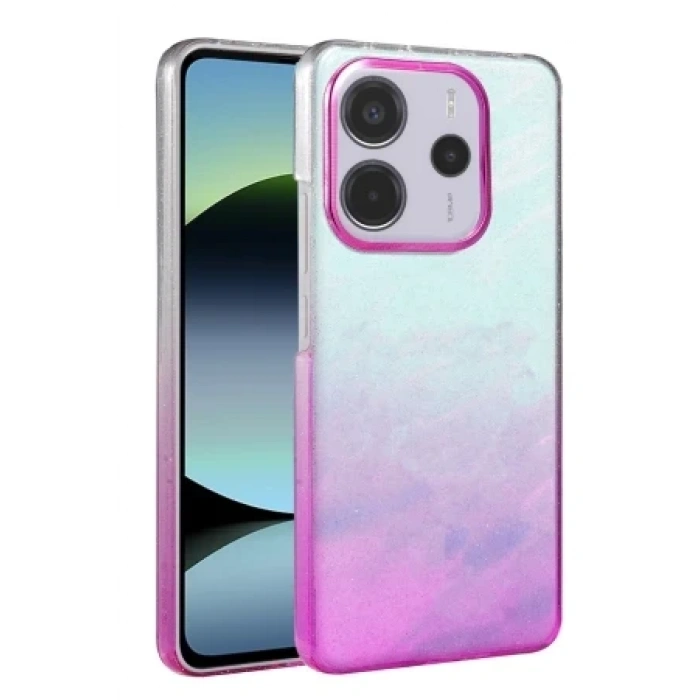 Newface Xiaomi Redmi Note 14 4G Glossy Kapak - Mavi