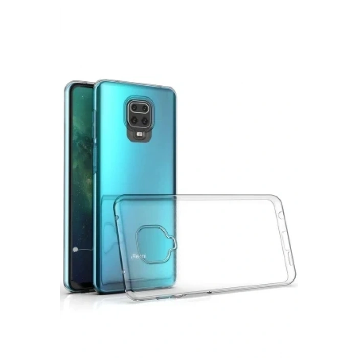 Newface Xiaomi Redmi Note 9 Pro Kılıf Lüx Şeffaf Silikon - Şeffaf