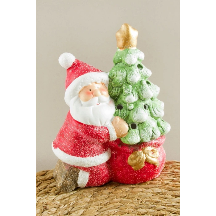 Noel Baba Işıklı Yılbaşı Biblo