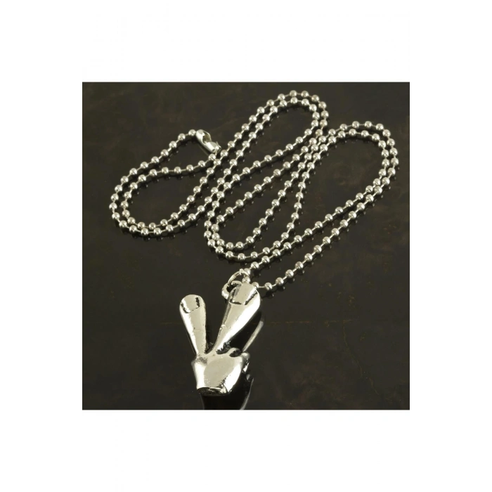 Okey İşaretli Metal Kolye