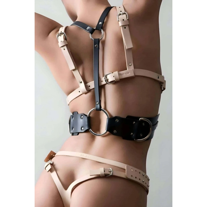 Omuzdan Askılı Deri Bel Harness, Askılı Bel Kemeri - 1148