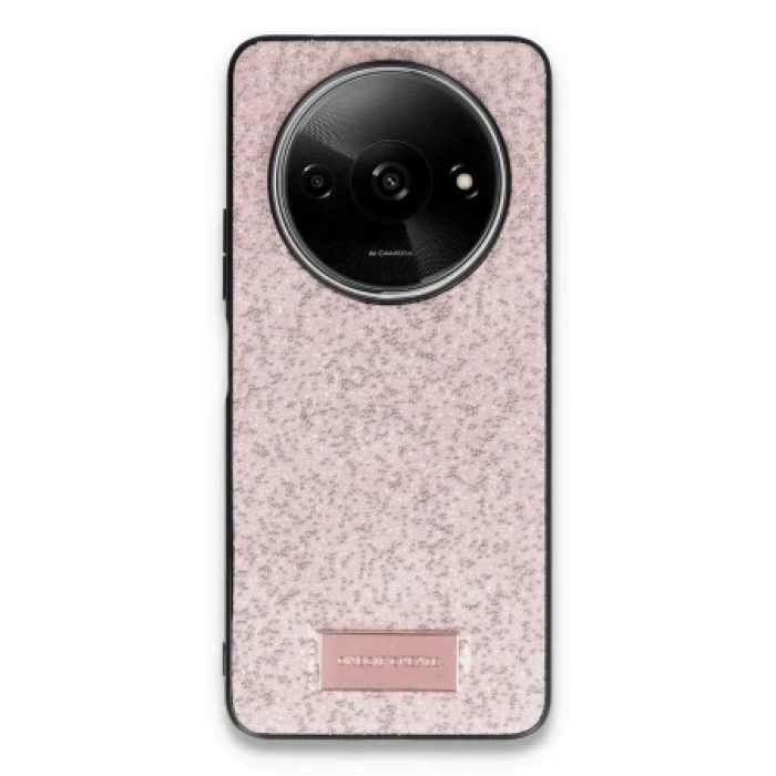 Onegif Xiaomi Redmi A3 4G Bright Simli Kapak - Gold