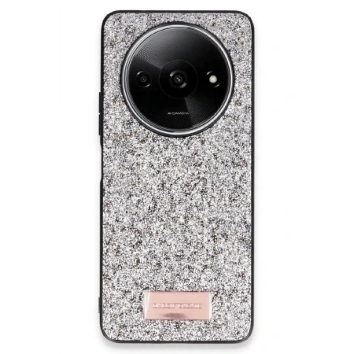Onegif Xiaomi Redmi A3 4G Bright Simli Kapak - Pembe