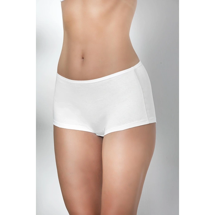 PAMUKLU BOXER KÜLOT BEYAZ (MGP2963)