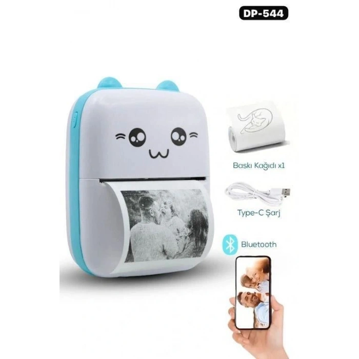pilelistore™ Mini Printer Etiket Çıkarıcı Yazıcı