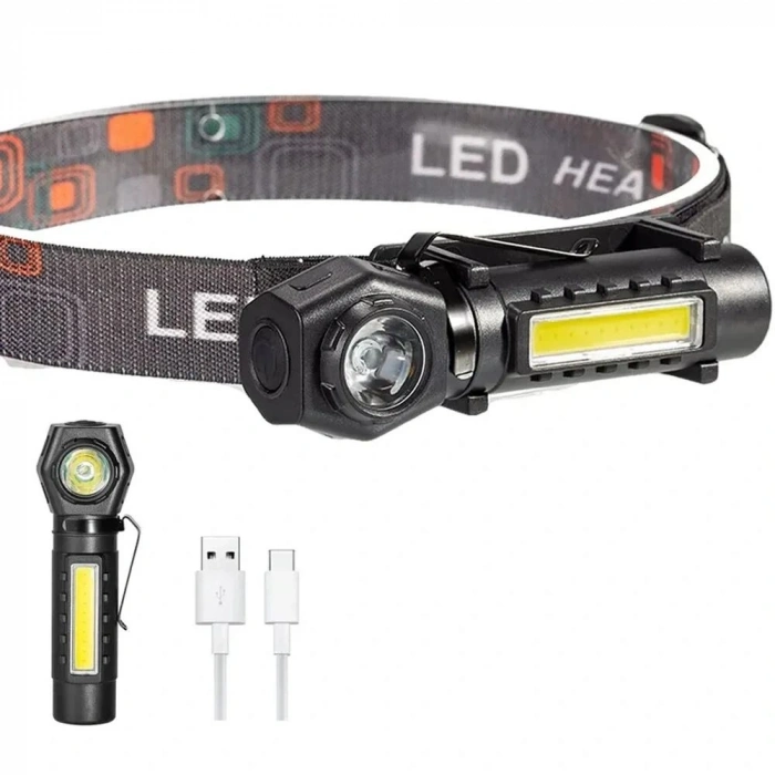 pilelistore™ Şarjlı Mıktanıslı Kafa Lambası Wt-621
