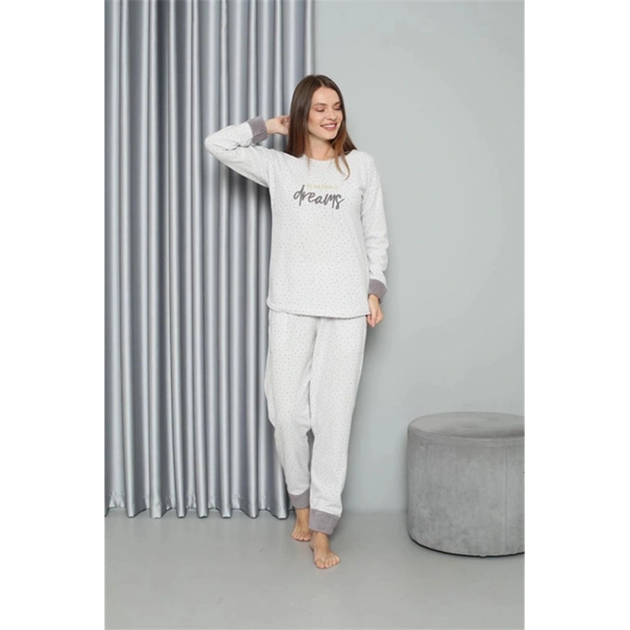 Polar Kadın Pijama Takımı Ekru
