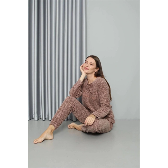 Polar Kadın Pijama Takımı Sütlü Kahve