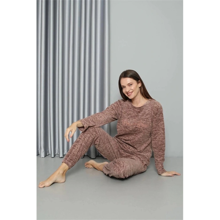 Polar Kadın Pijama Takımı Sütlü Kahve