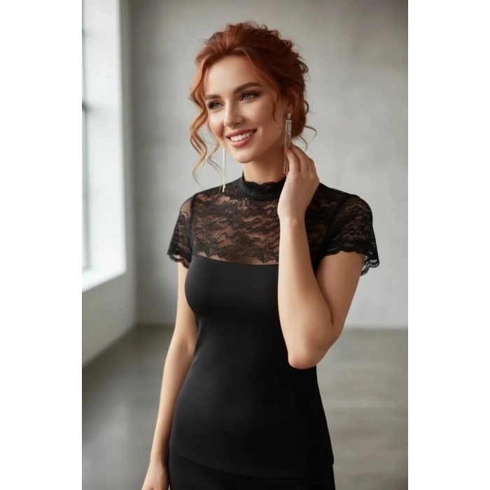 Şahinler Bayan Likralı Dantelli Atlet B625