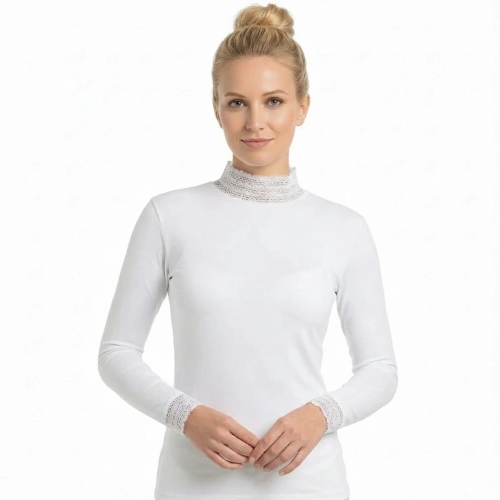 Şahinler Dantelli Uzun Kollu Body B622