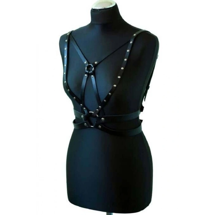 Seksi Deri Göğüs Harness - 909