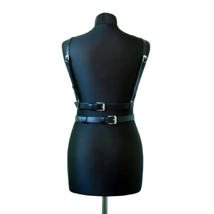 Seksi Deri Göğüs Harness - 909