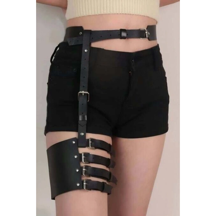 Seksi Deri Jartiyer Aksesuarı - 1173