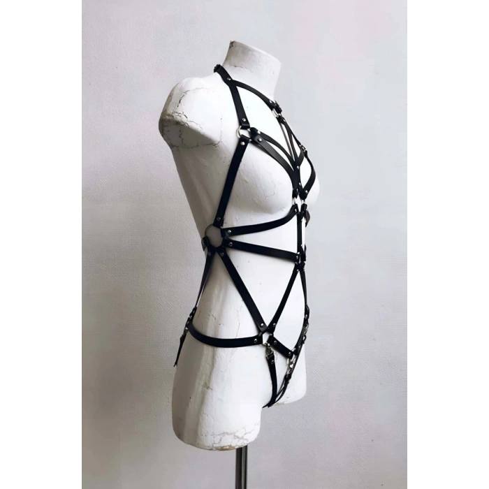 Seksi Deri Vücut Harness - 316