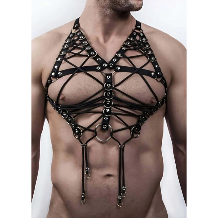 Seksi Erkek  İç Giyim Lastik Harness - m70
